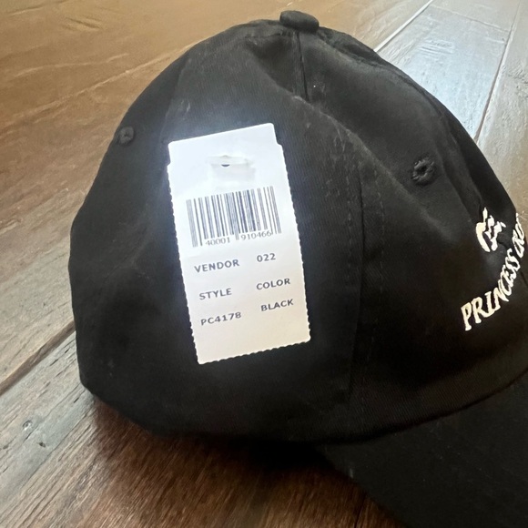 NWT Princess Cruises Black Baseball Cap Hat Adjustable - Picture 2 of 6